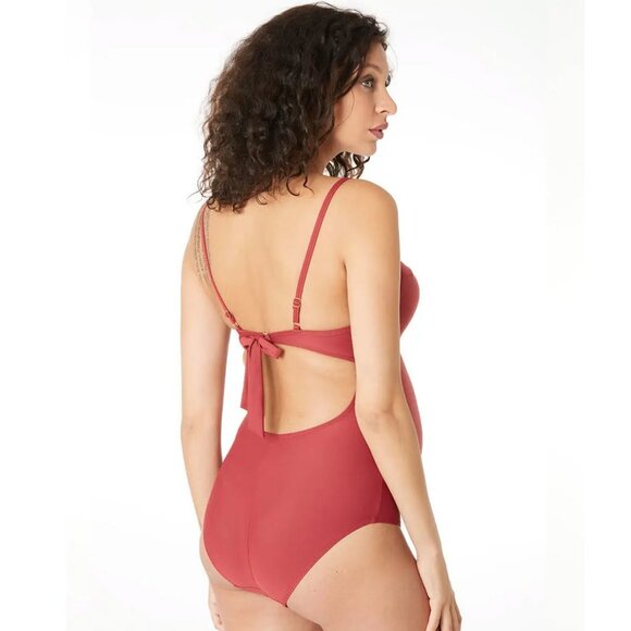 Cache Coeur Underwired Maternity Swimsuit Monaco terracotta Sz 40G/H(4D-5D) - Picture 2 of 11
